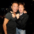 Bruce Springsteen and Sir Paul McCartney backstage at The 54th Annual GRAMMY Awards at Staples Center in Los Angeles on February 12, 2012
