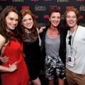 Emilia Clarke, Rose Leslie, Michelle Fairley, and Alfie Allen attend the ‘Game Of Thrones’ HBO celebration party inside the WIRED Cafe at Palm Terrace At The Omni Hotel during Comic-Con International 2012 on July 13, 2012