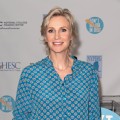 Jane Lynch attends a news conference introducing a website as part of the ‘Don’t Major In Debt’ public service announcement campaign at 451 West Street in New York on July 17, 2012