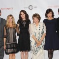 Hugh Bonneville, Joanne Froggatt, Michelle Dockery, Shirley MacLaine, Elizabeth McGovern and Brendan Coyle attend the Masterpiece Classic ‘Downtown Abbey, Season 3’ panel during day 1 of the PBS portion of the 2012 Summer TCA Tour held at the Beverly Hilton Hotel on July 23, 2012