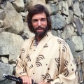 Richard Chamberlain, US actor, wearing a kimono and holding a samurai sword in a publicity portrait issued for the US television series, ‘Shogun’, Japan, 1980. The mini-series, adapted from the novel by James Clavell, starred Chamberlain as ‘Pilot-Major John Blackthorne’
