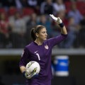 Hope Solo on the field during the 2012 CONCACAF Women’s Olympic Qualifying Tournament on January 27, 2012 in Vancouver, British Columbia
