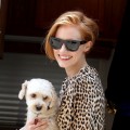 Jessica Chastain is spotted out walking her dog Chaplin in New York City on July 23, 2012
