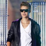 Justin Bieber performs on stage during the ‘Sunrise’ broadcast at the Overseas Passenger Terminal, Sydney, Australia, on July 18, 2012