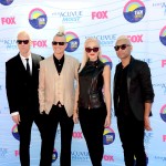 Tom Dumont, Adrian Young, Gwen Stefani and Tony Ashwin Kanal of No Doubt step out at the 2012 Teen Choice Awards at Gibson Amphitheatre in Universal City, Calif., on July 22, 2012