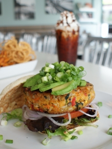Veggie burger from The Counter