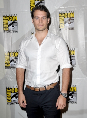Henry Cavill poses at the ‘Man Of Steel’ preview during Comic-Con 2012 in San Diego on July 14, 2012