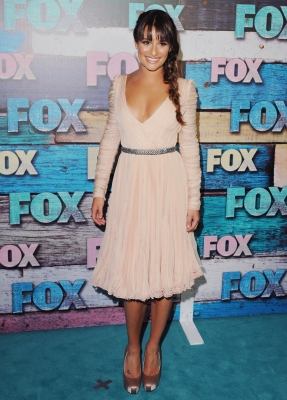Lea Michele steps out at the FOX All-Star Party at the Soho House in West Hollywood, Calif. on July 23, 2012