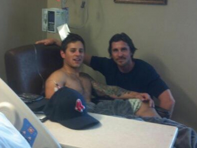 Christian Bale visits ‘Dark Knight Rises’ shooting victim Carey Rottman in the hospital 
