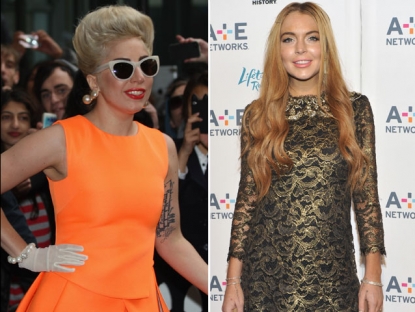 Lady Gaga and Lindsay Lohan