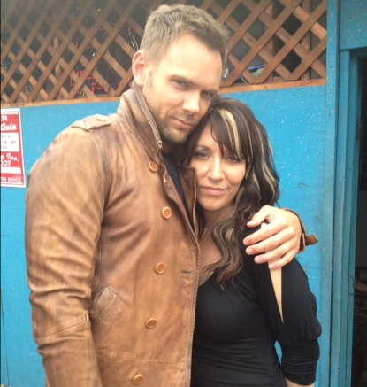 Joel McHale and Katey Sagal