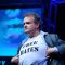 ‘Downton Abbey’s’ Hugh Bonneville reveals a ‘Free Bates’ T-shirt at the ‘Downton Abbey’ panel at the PBS portion of the Television Critics Association summer tour at the Beverly Hilton, July 21, 2012