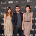Jessica Biel, Colin Farrell and Kate Beckinsale attend the photo call for Columbia Pictures’ ‘Total Recall’ held at the Four Seasons Hotel in Los Angeles on July 28, 2012 