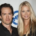 Mark-Paul Gosselaar and Catriona McGinn attend the Liberty Bell Ball at The Playboy Mansion on July 7, 2011 in Beverly Hills