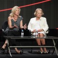  Director Rory Kennedy and Ethel Kennedy speak onstage during the HBO Summer 2012 TCA Panel at The Beverly Hilton Hotel on August 1, 2012