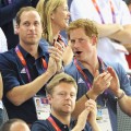 Prince William, Duke of Cambridge and Prince Harry during Day 6 of the London 2012 Olympic Games at Velodrome on August 2, 2012