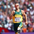 Double amputee Oscar Pistorius of South Africa competes in the Men’s 400m Round 1 Heats at the London 2012 Olympic Games on August 4, 2012