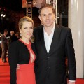 Gillian Anderson and Mark Griffiths attend the UK Premiere of ‘Mission: Impossible Ghost Protocol’ at BFI IMAX in London on December 13, 2011