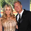Jessica Simpson and Joe Simpson attend the grand opening of the Casino Club in White Sulphur Springs, West Virginia on July 2, 2010 