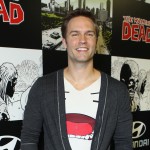 Scott Porter attends ‘The Walking Dead’ 100th Issue Black-Carpet event powered by Hyundai and Future US at PETCO Park, San Diego, on July 13, 2012