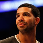 Drake looks on during the 2012 NBA All-Star Game at the Amway Center, Orlando, on February 26, 2012