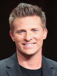 Steve Burton speaks onstage at the ‘General Hospital’ panel during day 6 of the Disney ABCTelevision Group portion of the 2012 Summer TCA Tour at The Beverly Hilton Hotel on July 26, 2012