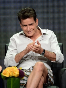 Charlie Sheen speaks onstage at the ‘Anger Management’ panel during the FX portion of the 2012 Summer TCA Tour, Beverly Hills, on July 28, 2012