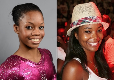 Aside from sharing the same gymnast spunk, Gabby Douglas and her celebrity doppelganger ‘Bring It On’ star Gabrielle Union also share a similar smile.