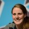 Missy Franklin of the United States speak to the media during a press conference on Day 8 of the London 2012 Olympic Games at the Aquatics Centre on August 4, 2012 