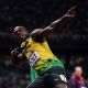 Usain Bolt of Jamaica celebrates winning gold in the Men’s 100m Final on Day 9 of the London 2012 Olympic Games at the Olympic Stadium in London on August 5, 2012 