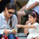 Katie Holmes and Suri Cruise share lunch as they visit Museum of Modern Art, New York City, on August 6, 2012