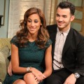 Kevin Jonas and his wife, Danielle Jonas, stop by Access Hollywood Live on August 16, 2012