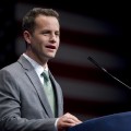 Kirk Cameron speaks at the 2012 Conservative Political Action Conference in Washington, D.C., February 9, 2012
