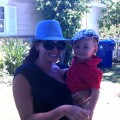 Laura Saltman and her son Brenner