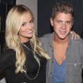 Emily Maynard and Jef Holm celebrate his 28th birthday at Abe & Arthur’s in New York City on July 24, 2012 