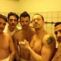 Donnie Wahlberg and his fellow New Kids on the Block members sport moustaches for a fun Twitter photo