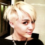 Miley Cyrus shows off new pixie cut on August 12, 2012 