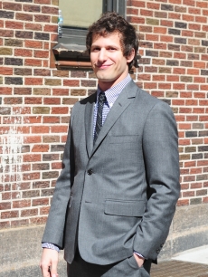 Andy Samberg visits ‘The Late Show with David Letterman’ at the Ed Sullivan Theater in New York City, August 13, 2012