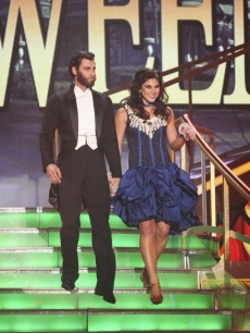 Maksim Chmerkovskiy and Hope Solo perform on ‘Dancing with the Stars,’ Oct. 31, 2011