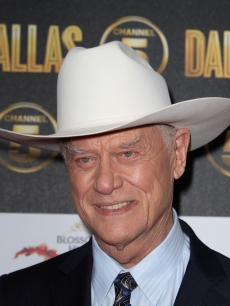 Larry Hagman arrives at the launch party for the new Channel 5 television series of ‘Dallas’ at Old Billingsgate, London, on August 21, 2012 