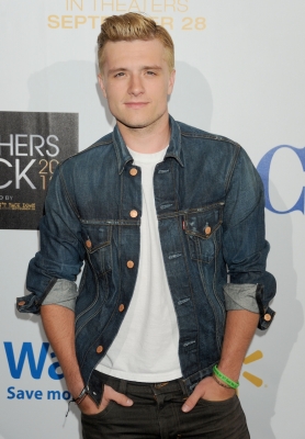 Josh Hutcherson — rocking his blond ‘Hunger Games’ hair — is seen at the ‘Teachers Rock’ benefit in Los Angeles on August 14, 2012