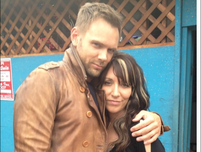 Joel McHale and Katey Sagal