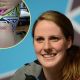 Missy Franklin, inset: Missy’s new tattoo
