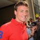 Ryan Lochte leaves the NBC Rockefeller Center Studios in New York City on August 23, 2012 