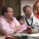 Eric Stonestreet and Jesse Tyler Ferguson in a scene from ‘Modern Family’; inset: Ann Romney