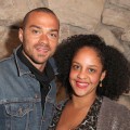 Jesse Williams and Aryn Drake-Lee attend the Art Los Angeles Contemporary 2012 VIP Reception at the home of Eugenio Lopez, celebrating the Kick-Off of ALAC 2012 in Los Angeles on January 18, 2012 