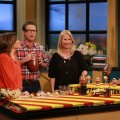 Jeanne Benedict’s stops by Access Hollywood Live to show Billy Bush and Kit Hoover some tasty tailgating party ideas on September 5, 2012