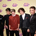 Louis Tomlinson, Zayn Malik, Niall Horan, Harry Styles and Liam Payne of One Direction arrive at the 2012 MTV Video Music Awards at Staples Center, Los Angeles, on September 6, 2012