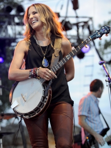 Emily Robison of the Court Yard Hounds performs as part of the Austin City Limits Music Festival Day Two at Zilker Park on September 17, 2011