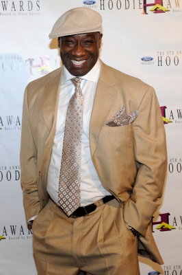 Michael Clarke Duncan arrives at the 8th annual Ford Hoodie Awards at the Mandalay Bay Events Center in Las Vegas on August 28, 2010 